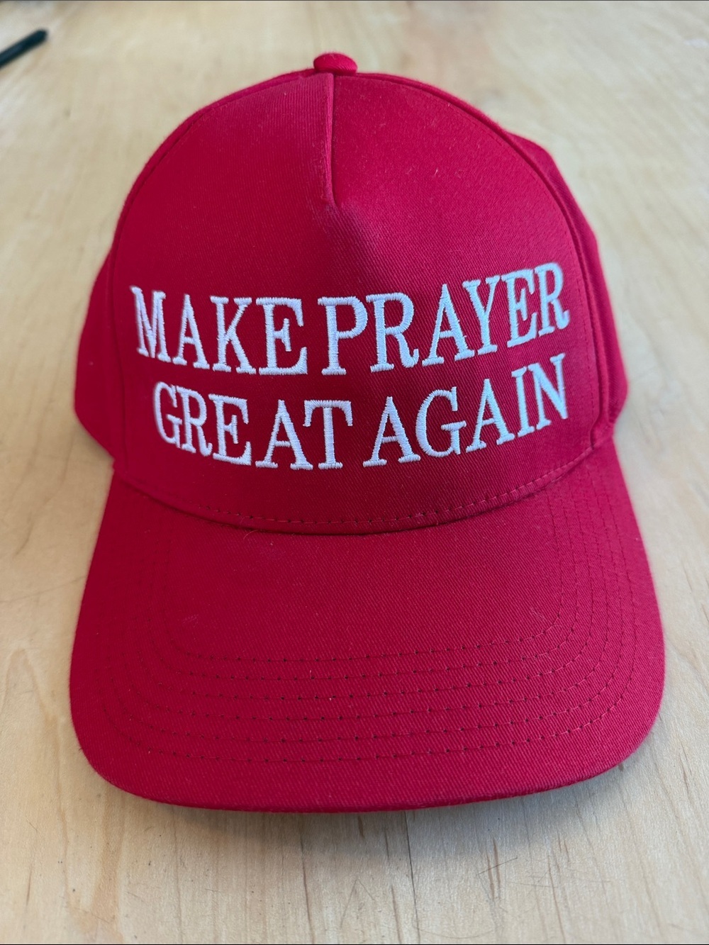 OTTO Red Baseball Cap with Black Logo Tag